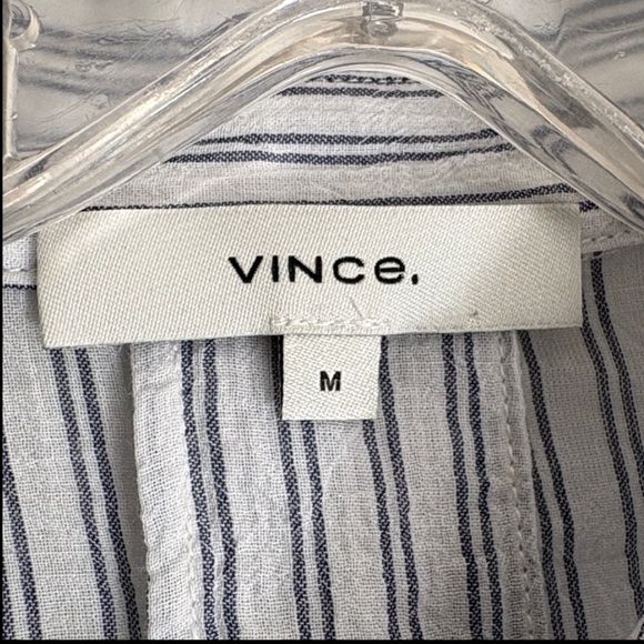 Vince Striped Boxy Button Down - Picture 12 of 14